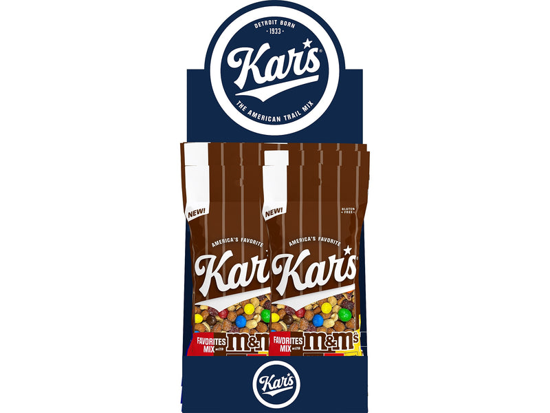 Kar's M&M's Favorites Mix Gluten Free Trail Mix, 2 oz., 12 Bags/Box (8958)