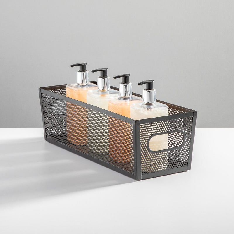 mDesign Steel Organizer, Matte Black (25991)