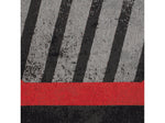 Anji Mountain Rug'd Prizm Red Carpet & Hard Floor Chair Mat, 36" x 48", Gray/Red (AMB9107)