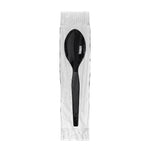 Dixie Grab 'N Go Individually Wrapped Medium-Weight Spoon, Dispenser Box, Black, 90/Pack (TM5W540)