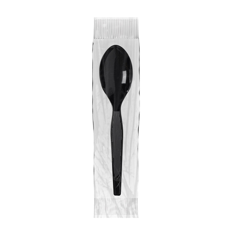 Dixie Grab 'N Go Individually Wrapped Medium-Weight Spoon, Dispenser Box, Black, 90/Pack (TM5W540)