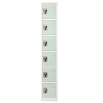 AdirOffice 72" 6-Tier Misty Green Storage Locker (ADI629-206-MGRN)