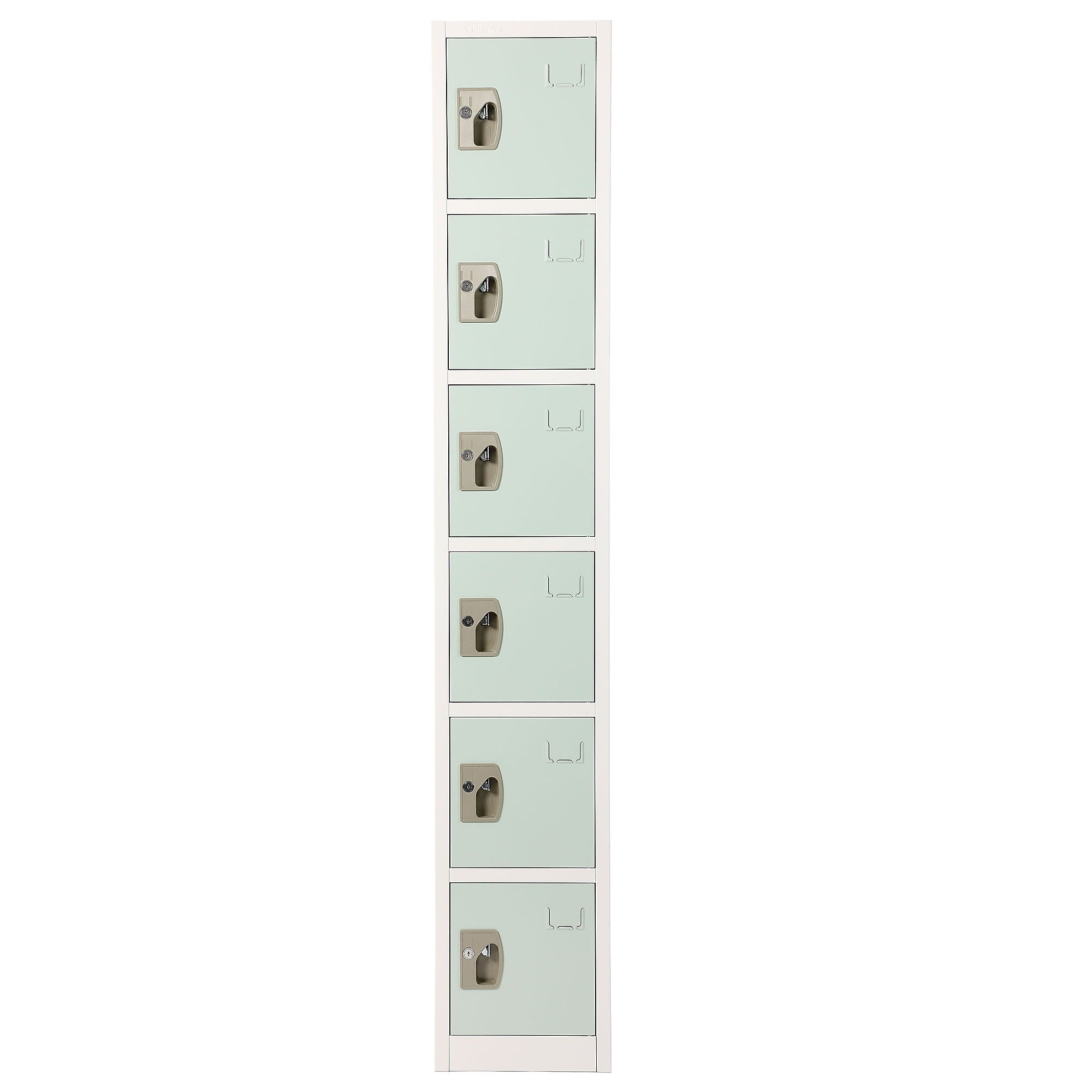 AdirOffice 72" 6-Tier Misty Green Storage Locker (ADI629-206-MGRN)