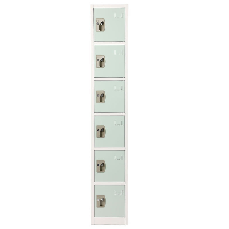 AdirOffice 72" 6-Tier Misty Green Storage Locker (ADI629-206-MGRN)