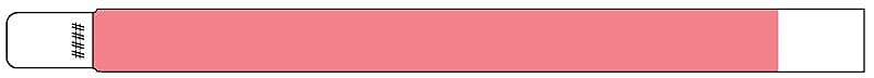 Pink Adult Tyvek Wristband, 10" x 1"