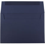 JAM Paper A8 Booklet Envelope 5 1/2" x 8 1/8", Navy Blue, 100/Pack (LEBA767d)