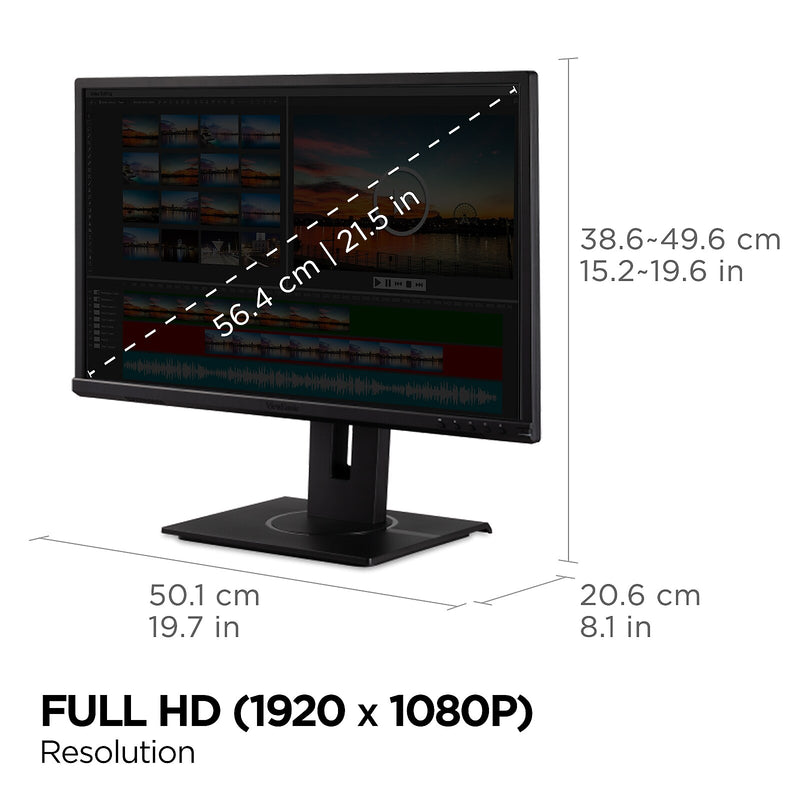 ViewSonic 22" 100Hz LED Monitor, Black (VG2240)