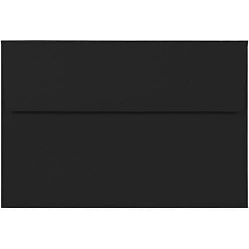 JAM Paper A8 Booklet Envelope 5 1/2" x 8 1/8", Black, 50/Pack (236823596i)
