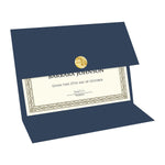 Royal Consumer Tri-Fold Certificate Holders, Navy, 5/Pack (GEO47837)