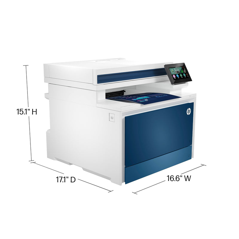 HP LaserJet Pro MFP 4301fdw Wireless Color All-In-One Laser Printer, Print, Scan, Copy, Fax, Best for Office (4RA82F)