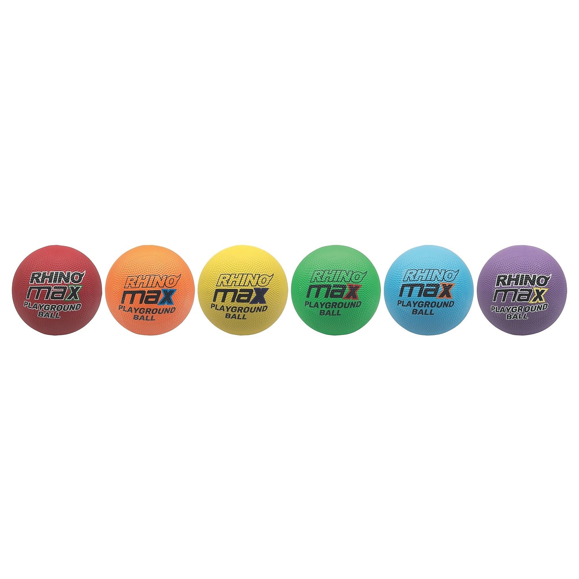 Champion Sports 8.5 in. Rhino Max Playground Ball Set, Multicolor, 6/Set (CHMP891)