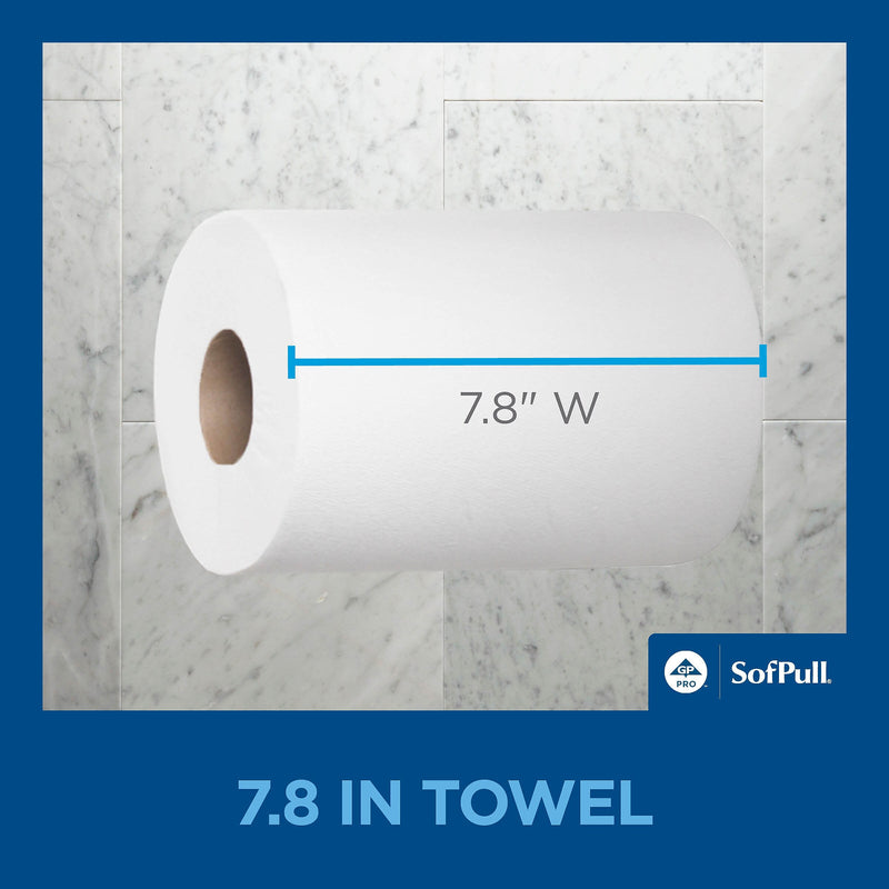 SofPull Junior Centerpull Paper Towels, 1-ply, 275 Sheets/Roll, 8 Rolls/Pack (28125)
