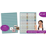 Teacher Created Resources Calming Blue 120-Pocket Chart, 28" x 39" (TCR20754)