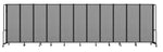 National Public Seating Robo Series 11-Panel Folding Mobile Room Divider, 72"H x 256"W, Grey Fabric (RDB6-11PT02)