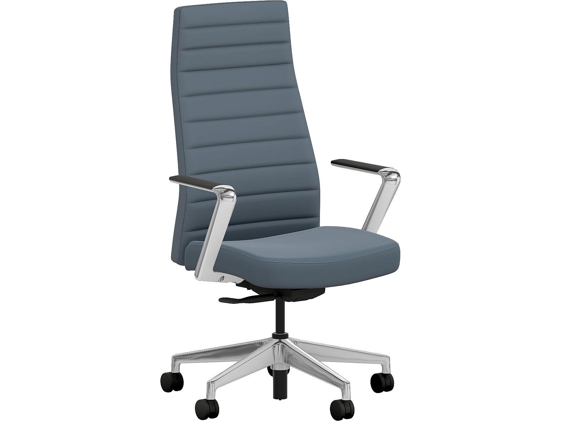 HON Cofi Fabric Swivel Executive Chair, Nimbus/Polished Aluminum (HCFEU.W0.STC.P.H.UR93.CHSTC09.PA)