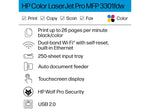 HP LaserJet Pro MFP 3301fdw Wireless Color All-In-One Laser Printer, Print, Scan, Copy, Fax, Best for Office (499Q5F)
