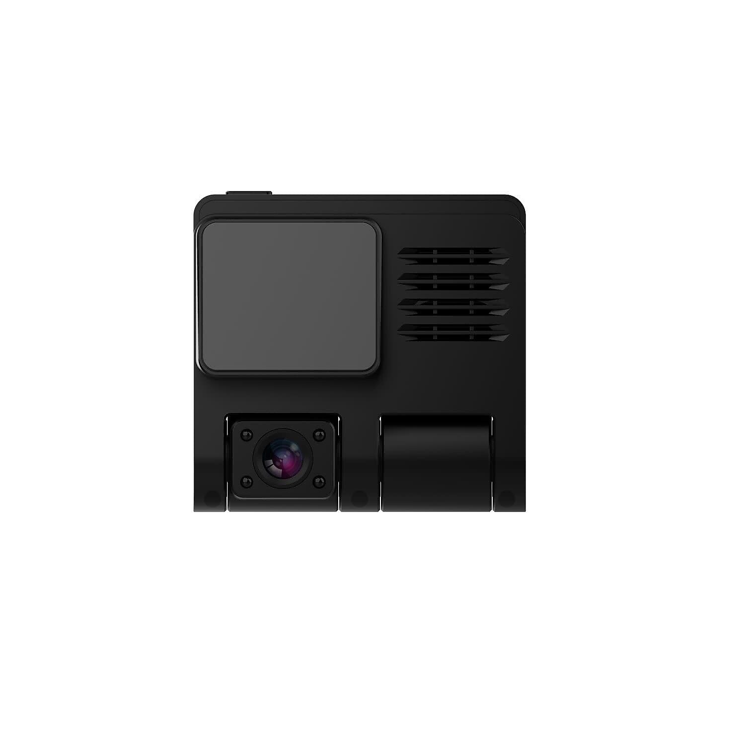 GekoGear Orbit D110 2 Channel 1080P Front/In-Cabin Dashcam With Display, Black
