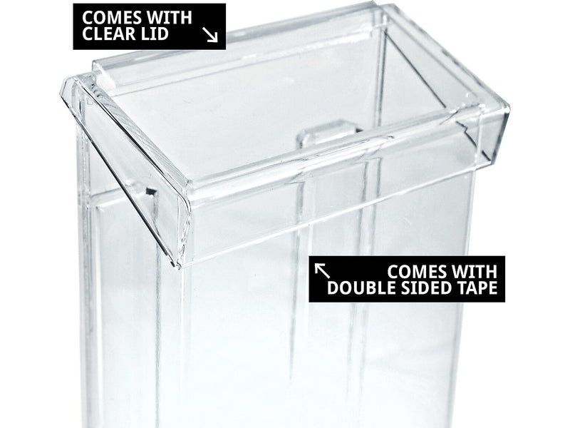 Azar Brochure Holder, 5.25" x 10", Vertical, Desktop/Wall, Clear, Acrylic, 2/Pack (252962)
