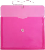 JAM Paper Premium Plastic Document File, Letter, Fuchsia Pink, 3/Pack (218B1FUX3)