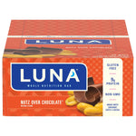 LUNA Nutz Over Chocolate Gluten Free Chocolate Nuts Granola Bar, 1.69 oz., 15 Bars/Box (CCC30310)