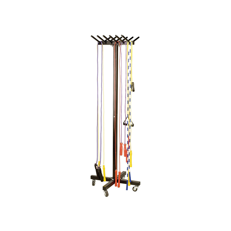 Champion Sports Portable Jump Rope Cart, Black (CHSJRS12M)