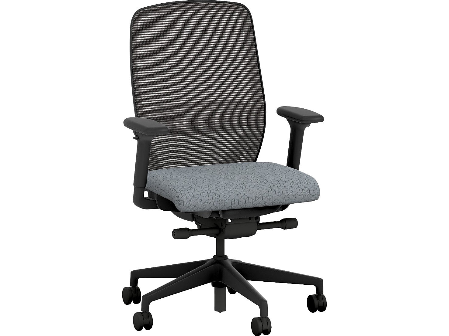 HON Nucleus Fabric/Mesh Swivel Task Chair, Basalt/Black (HNR1KD.Y2.STC.A.H.IM.APX25.BL.SB.T)
