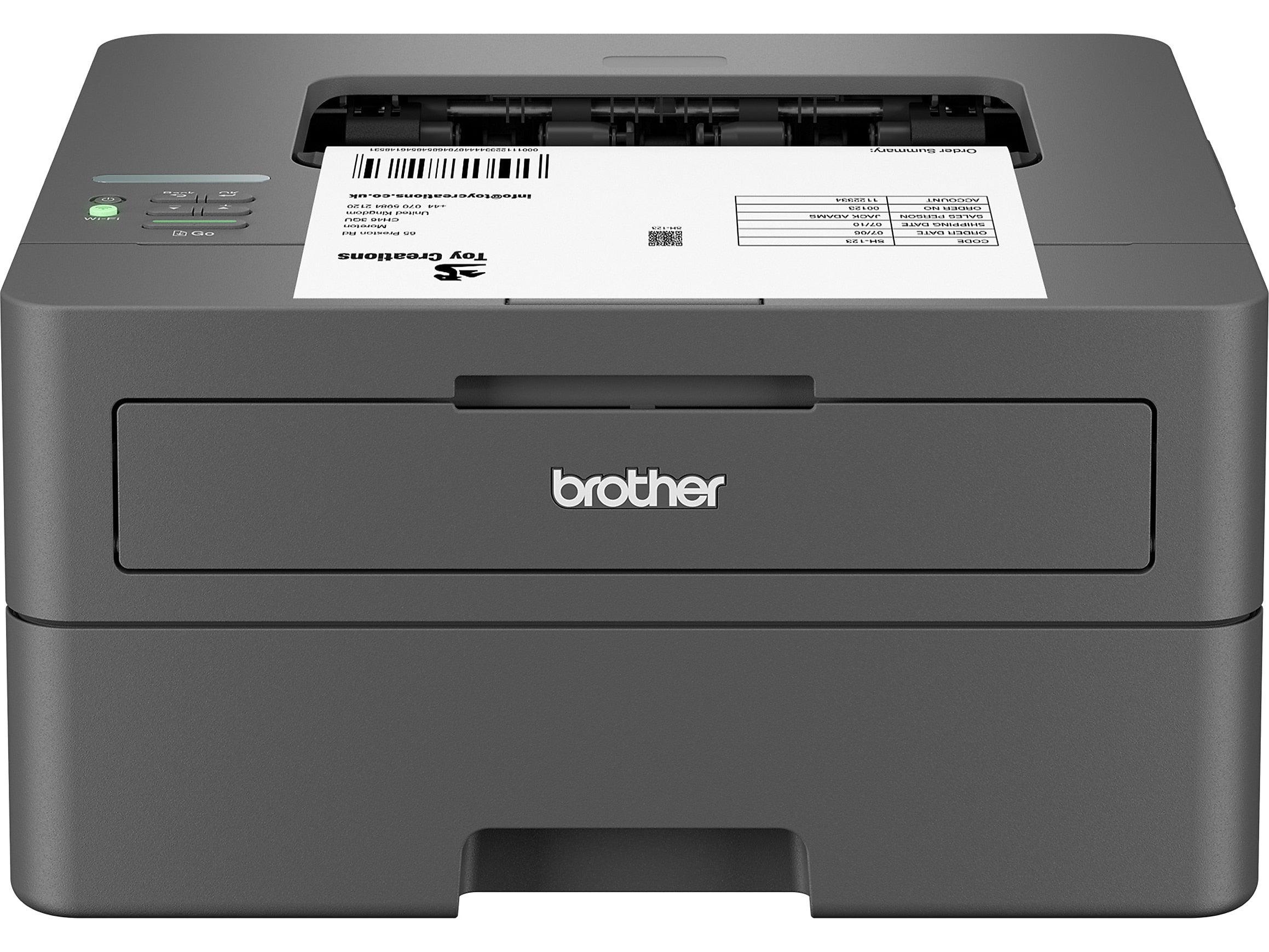 Brother HL-L2405W Compact Wireless Black & White Laser Printer, Single-Function, Print, Refresh Subscription Ready