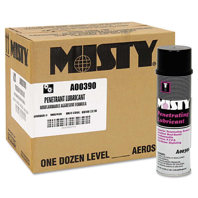 Penetrating Lubricant Spray, 19 oz Aerosol Can, 12/Carton