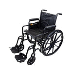 Dynarex DynaRide S2 Wheelchair, 20" x 16" Seat with Detach Desk Arm FR (10226)