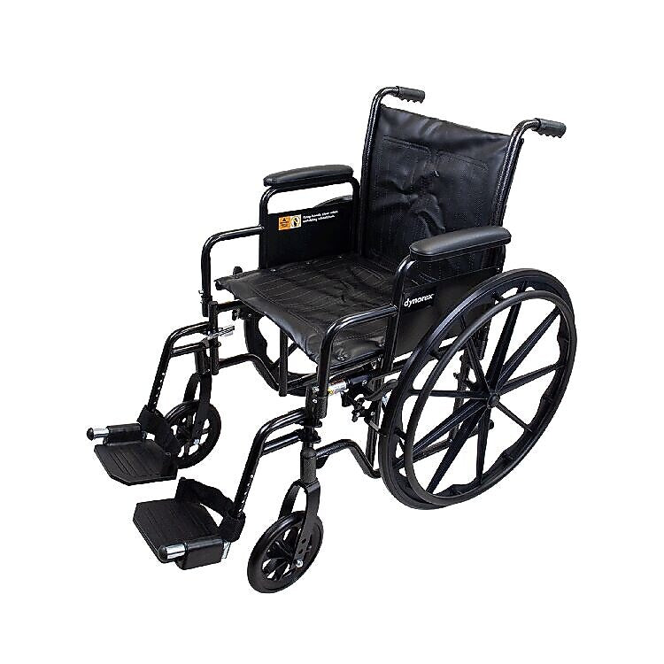 Dynarex DynaRide S2 Wheelchair, 20" x 16" Seat with Detach Desk Arm FR (10226)