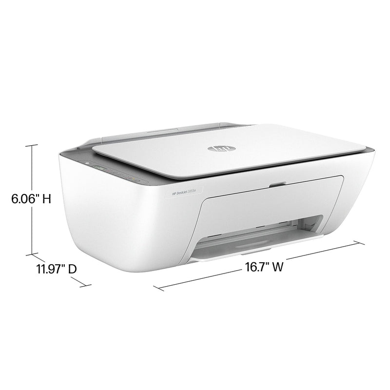 HP DeskJet 2855e Wireless Color All-In-One Inkjet Printer, Print, Scan, Copy, Best for Home, 3 Months FREE Ink (588S5A)