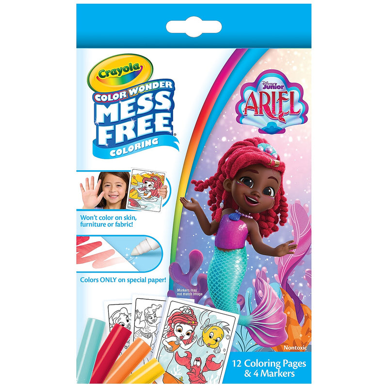 Crayola Color Wonder Ariel Mini Box Set, 12 Pages, 3/Bundle (BIN752862-3)