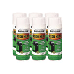 Rust-Oleum High Heat Enamel Spray Paint, Flat White, 12 oz., 6/Carton (7751830)