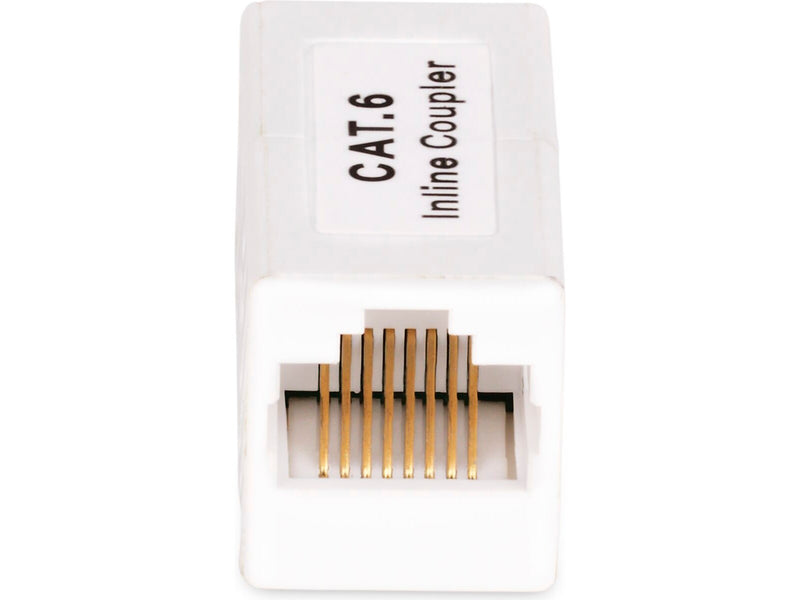 StarTech RJ45 Coupler to Inline Cat6 Coupler, Female to Female, White, 5-Pack (IN-CAT6-COUPLER-U5)