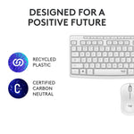 Logitech MK295 Silent Keyboard and Mouse Combo, Off White (920-009783)
