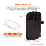 Squids 5542 Barcode Scanner Holster with Belt Loop for Phone Size Mobile Computers (19191)