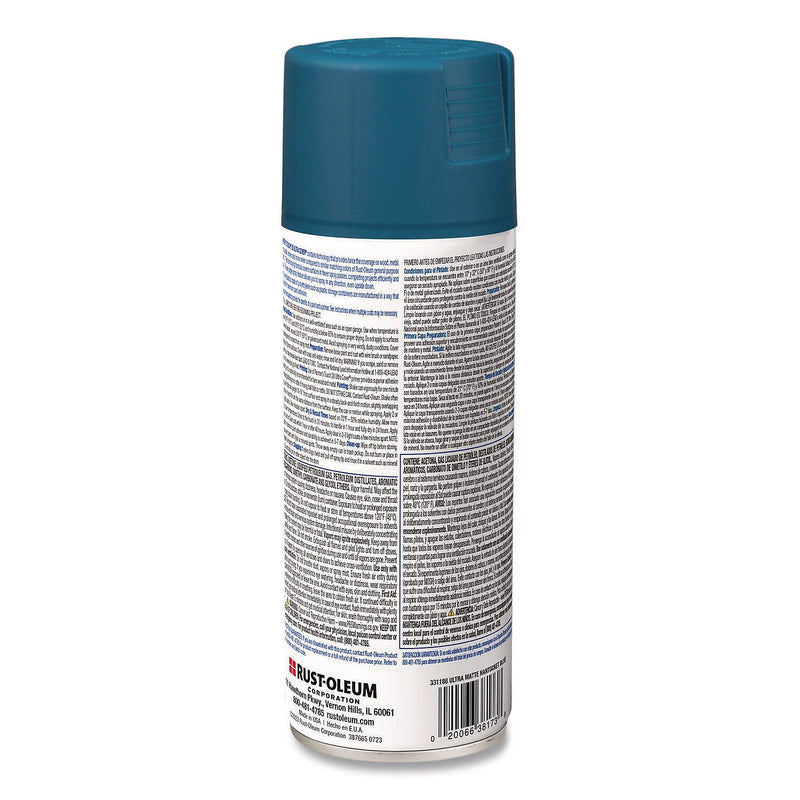 Rust-Oleum Painter's Touch 2X Ultra Cover Spray Paint, Blue, 12 oz., 6/Carton (331188)