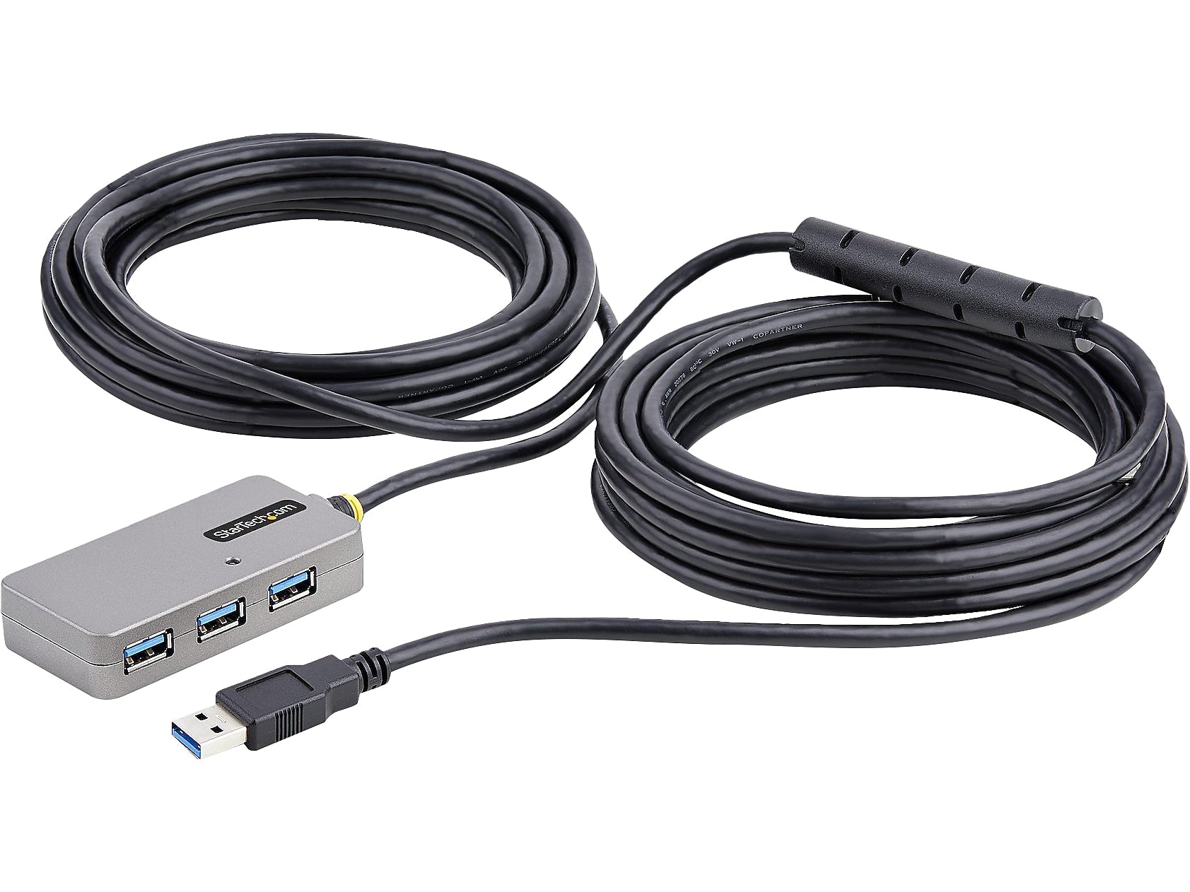 StarTech 4-Port USB 3.0 Extender Hub, Silver/Black (U01043-USB-EXTENDER)