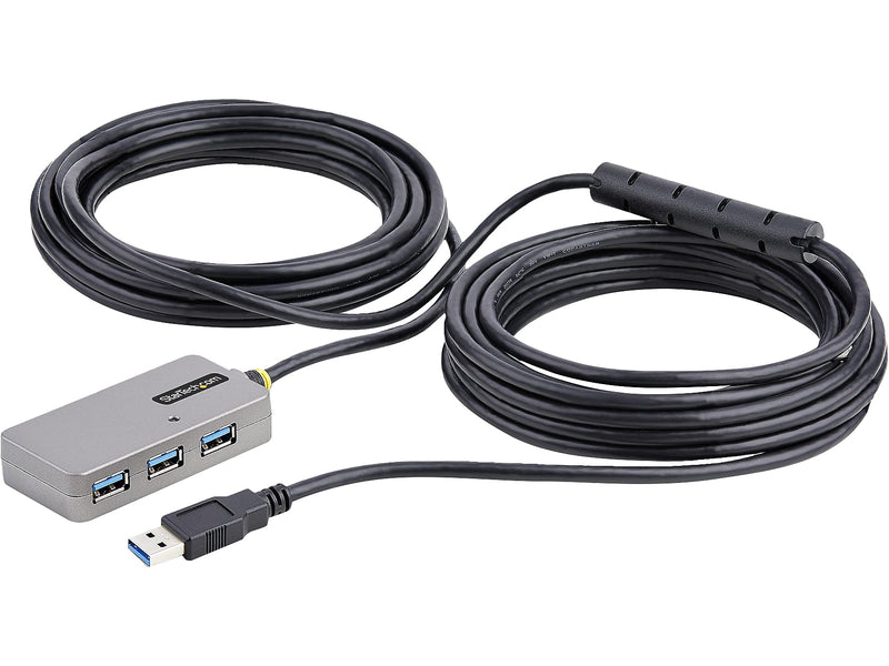 StarTech 4-Port USB 3.0 Extender Hub, Silver/Black (U01043-USB-EXTENDER)
