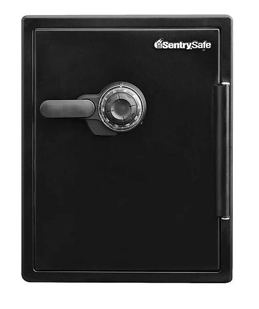 SentrySafe Black 1 Hour Fire and Water Safe with Combination Lock, 2 Cu. Ft. (SENSFW205CWB)