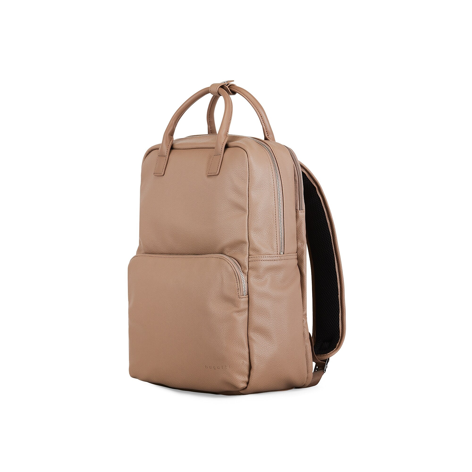 Bugatti Pure Laptop Backpack, Medium, Taupe (BKP2466BU-TAUPE)