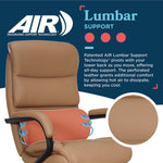 La-Z-Boy Aberdeen Ergonomic Bonded Leather Swivel Executive Chair, Tan (51545-TAN)