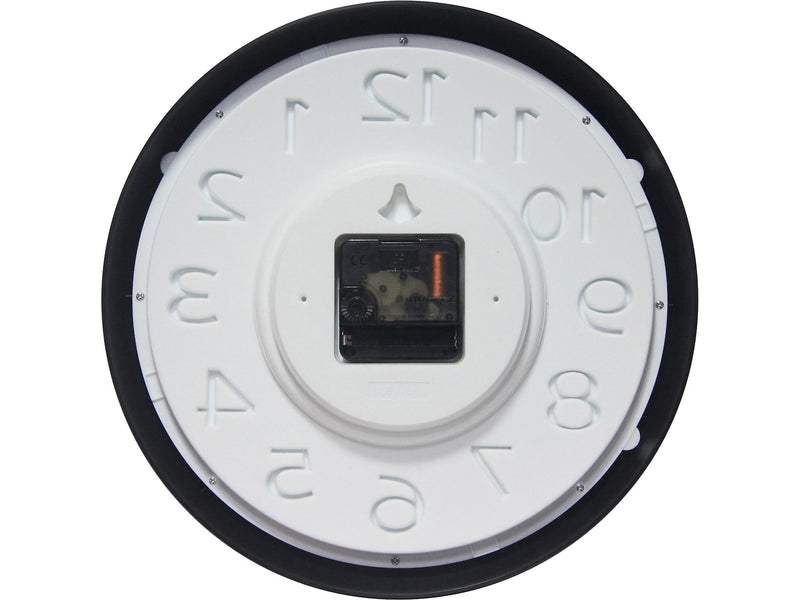 Infinity Instruments Wall Clock, 10.75"Dia. (20296BK-WH)