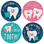 Barker Creek Lost a Tooth Stickers/Badges, 2.37" Dia., Multicolored, 192/Set (4445)