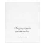 "Calming Waters" Sympathy Card w/ Unlined White Envelope, 50/BX