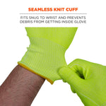 Ergodyne ProFlex 7040 Seamless Knit Cut Resistant Gloves, Food Safe, ANSI A4, Lime, XXL, 1 Pair (18016)