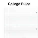 Staples Premium Poly 1-Subject Notebook, 8.5" x 11", College Ruled, 100 Sheets, Purple (ST20954D)