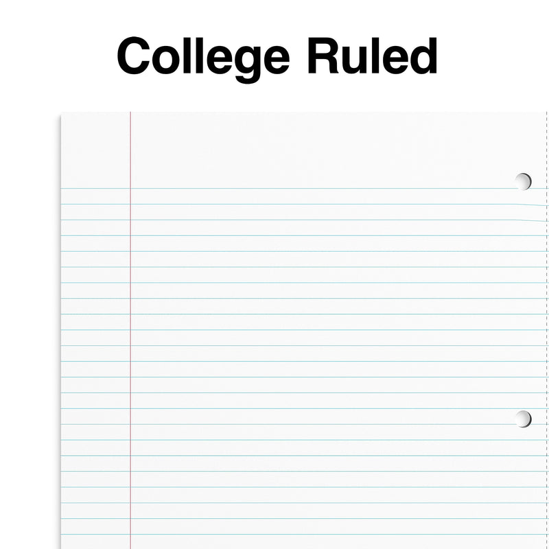 Staples Premium 1-Subject Notebook, 8.5" x 11", College Ruled, 100 Sheets, Purple, 12 Notebooks/Carton (TR20954CT)