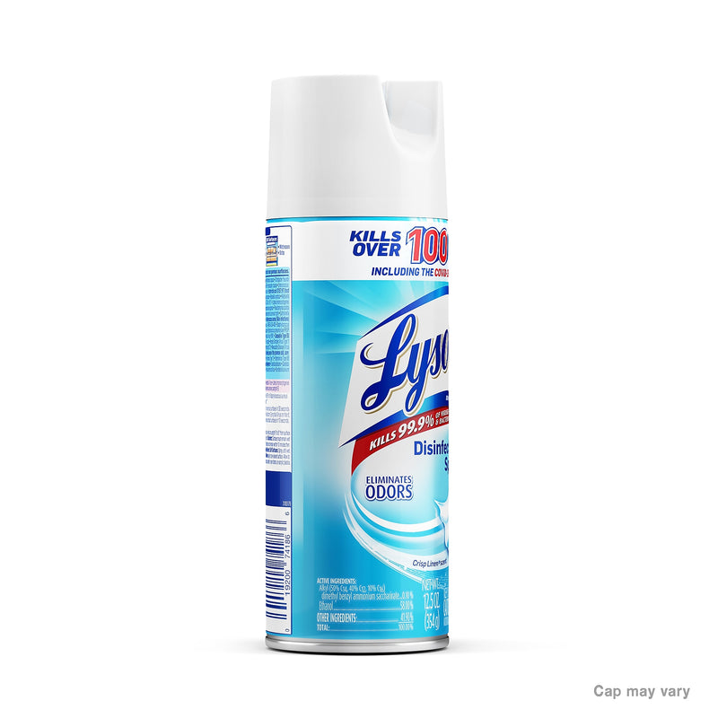 Lysol Disinfectant Spray, Crisp Linen, 12.5 oz. (RAC74186EA)