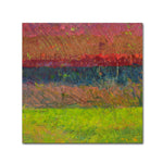 Trademark Fine Art Michelle Calkins 'Lake and Hills' 14" x 14" Canvas Stretched (190836069903)